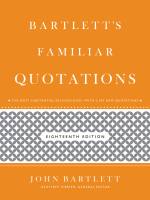 Bartlett’s Familiar Quotations
